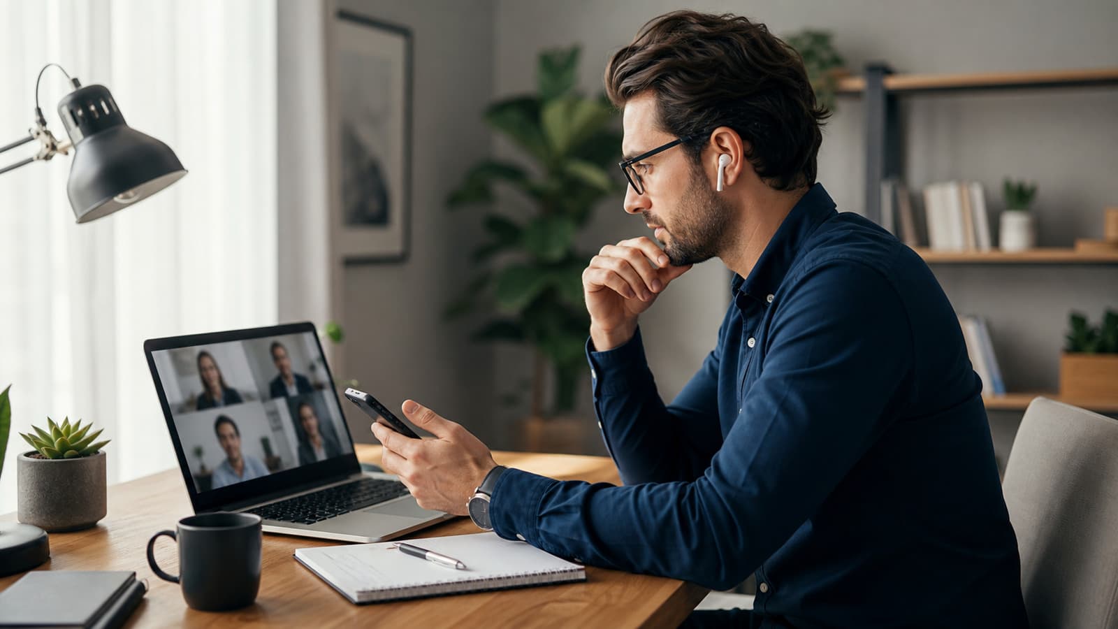 Conference call translation in a multilingual video meeting using Vavus AI live voice and message translation.