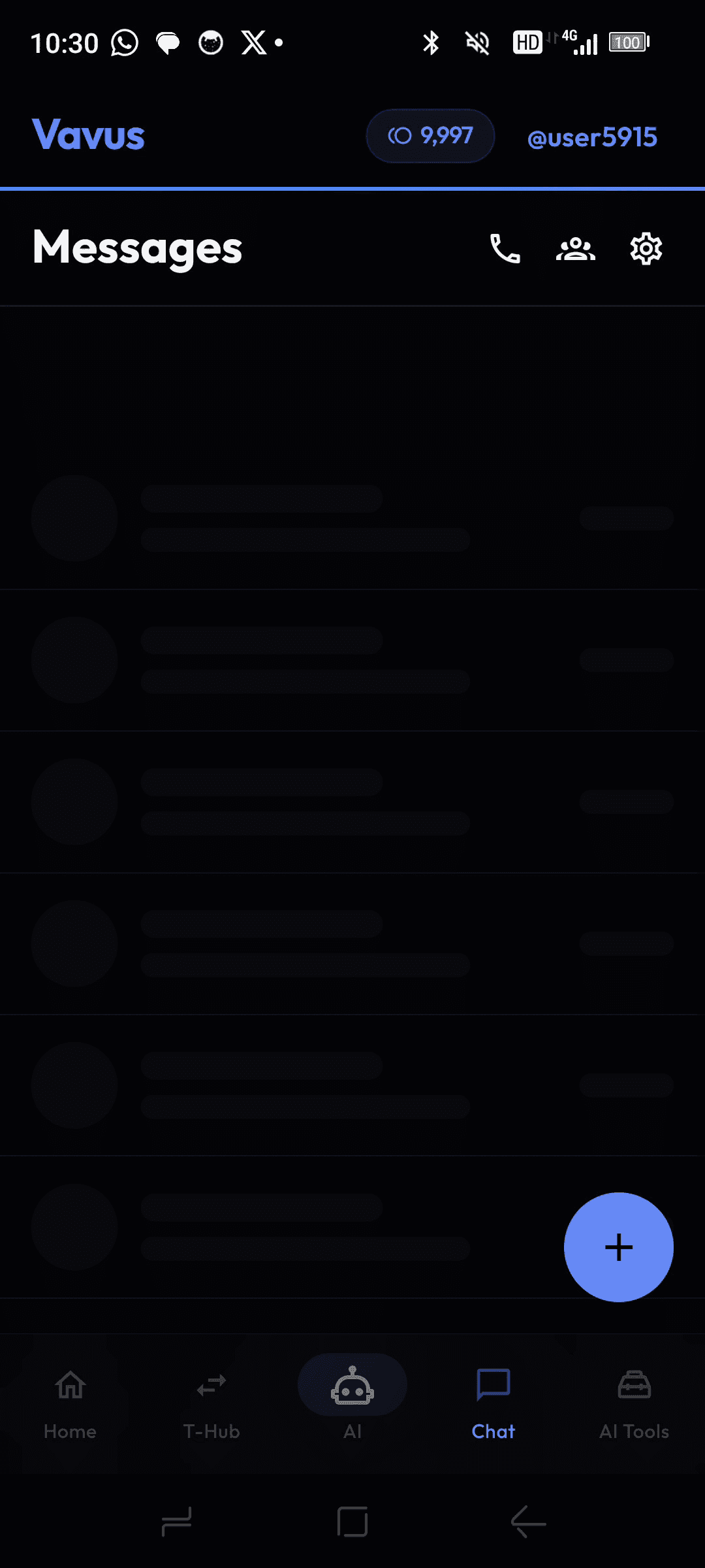 Vavus AI multilingual messaging on iPhone with Signal Protocol end-to-end encryption and per-message translation, plus translated calls and files.