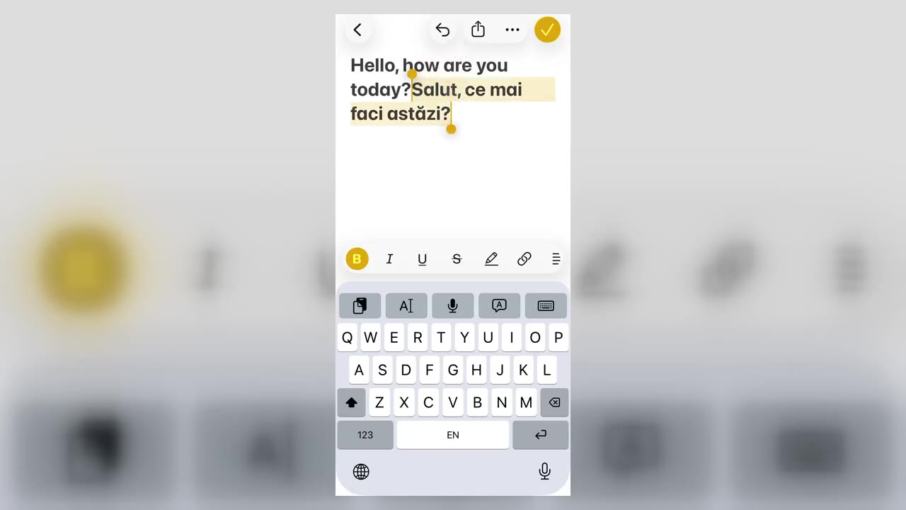 Thumbnail for Vavus Keyboard on iPhone — translate inside any app